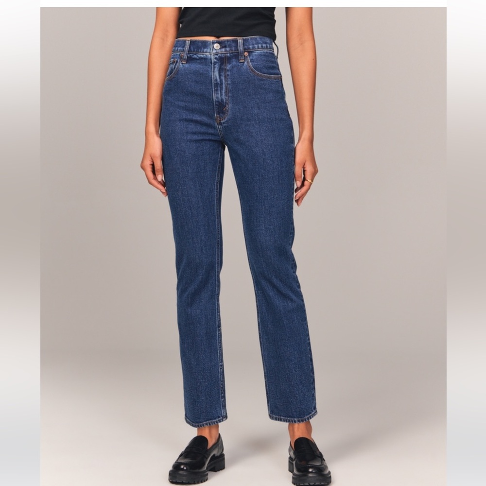 Abercrombie ankle straight ultra high rise jeans size 27